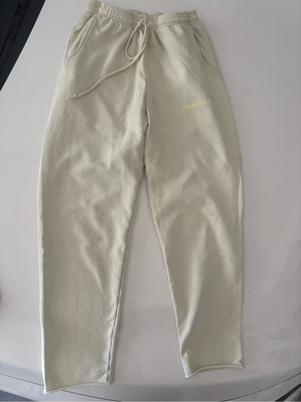 Madhappy Cream Drawstring Joggers